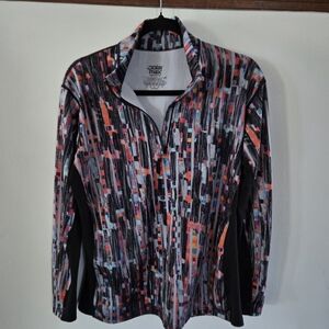 Polar Max Womens Large  Multicolor  1/4 Zip Pullover Climate Dry Layering